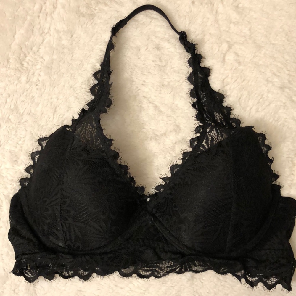 PINK Lace Bralette Lightly Lined